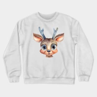 Deer Watercolor Crewneck Sweatshirt